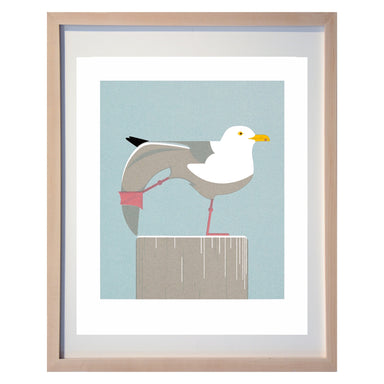 framed Seagull print