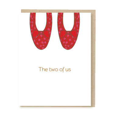 the two of us greeting card