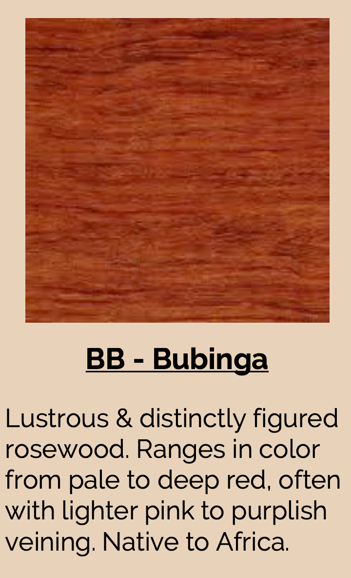 bubinga wood treasure chest