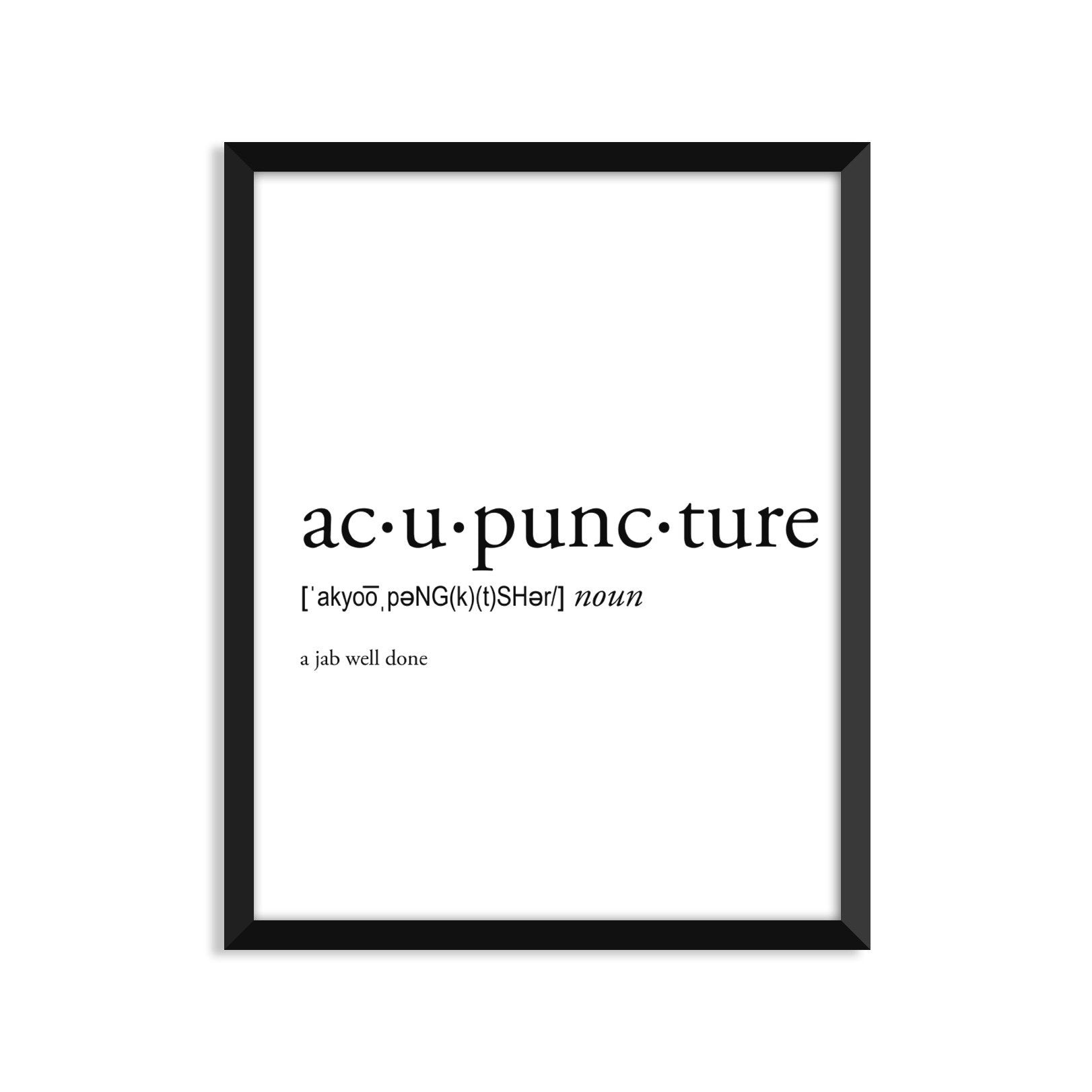 acupuncture noun greeting card