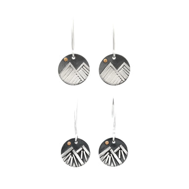 metal circle earrings