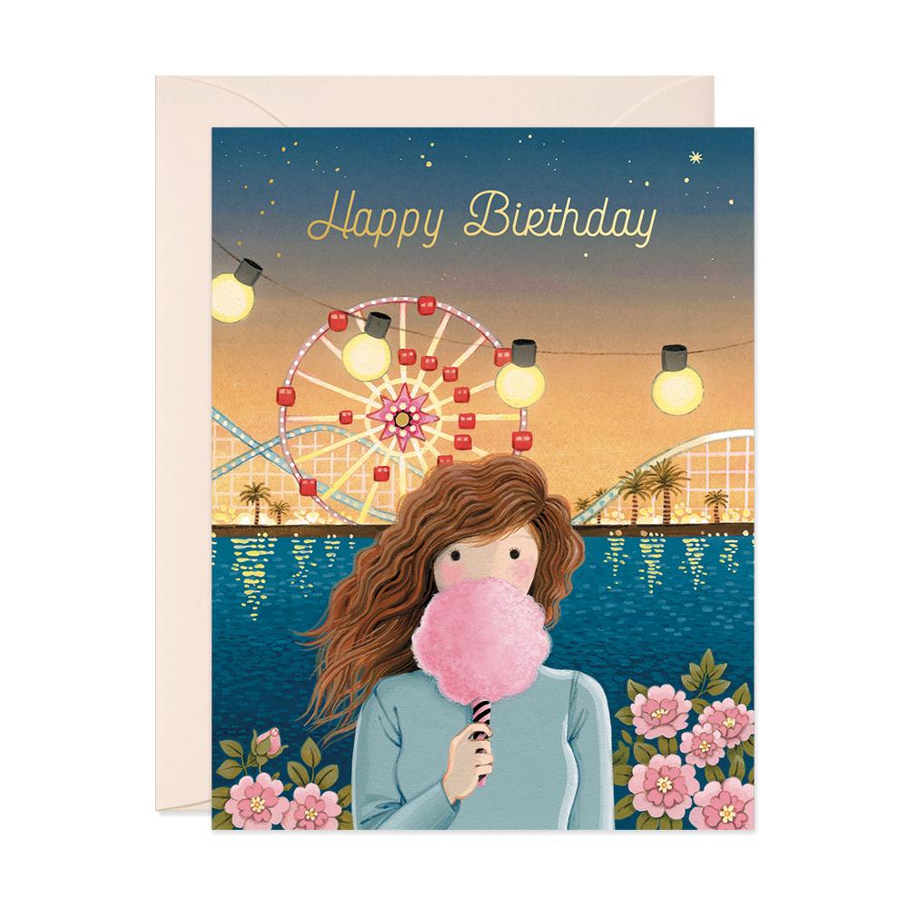 Happy Birthday ferris wheel greeting card