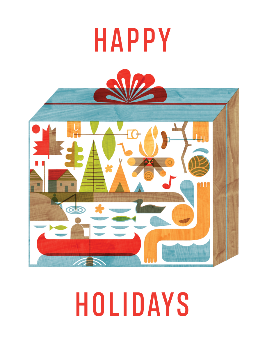 Happy holidays card collection