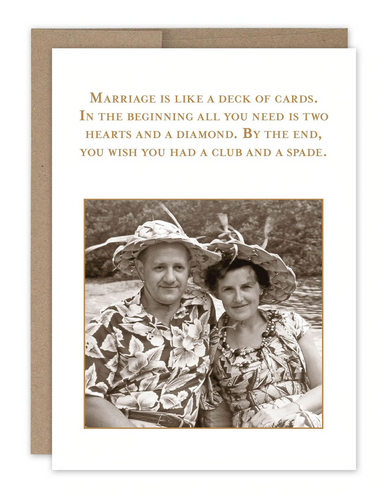 Marriage greeting card