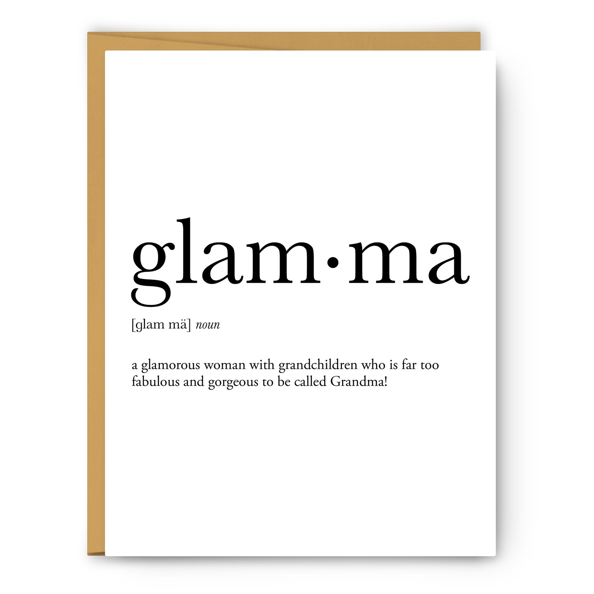 glamma noun greeting card