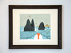 framed Humpback whale art