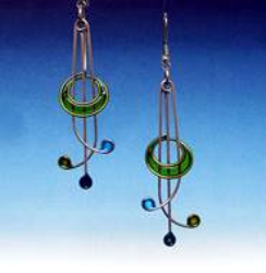 circle pedal earrings