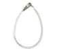 large oval silver hoop earrings