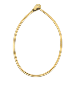 large oval gold hoop earrings