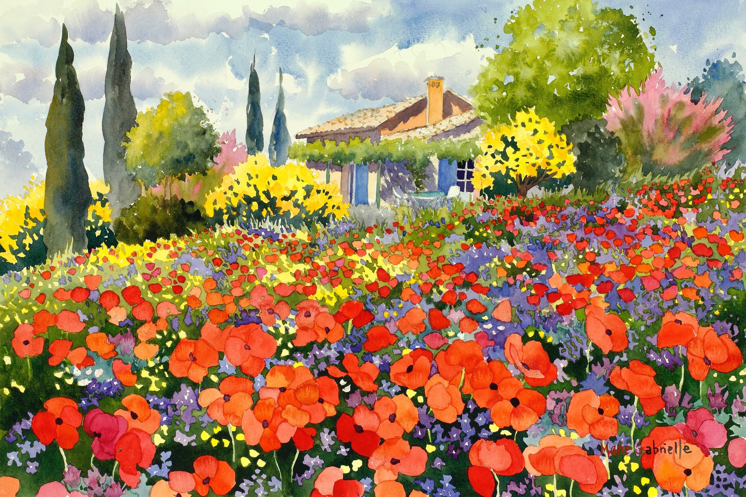 house in provence painting