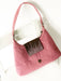 pink pinatex handbag