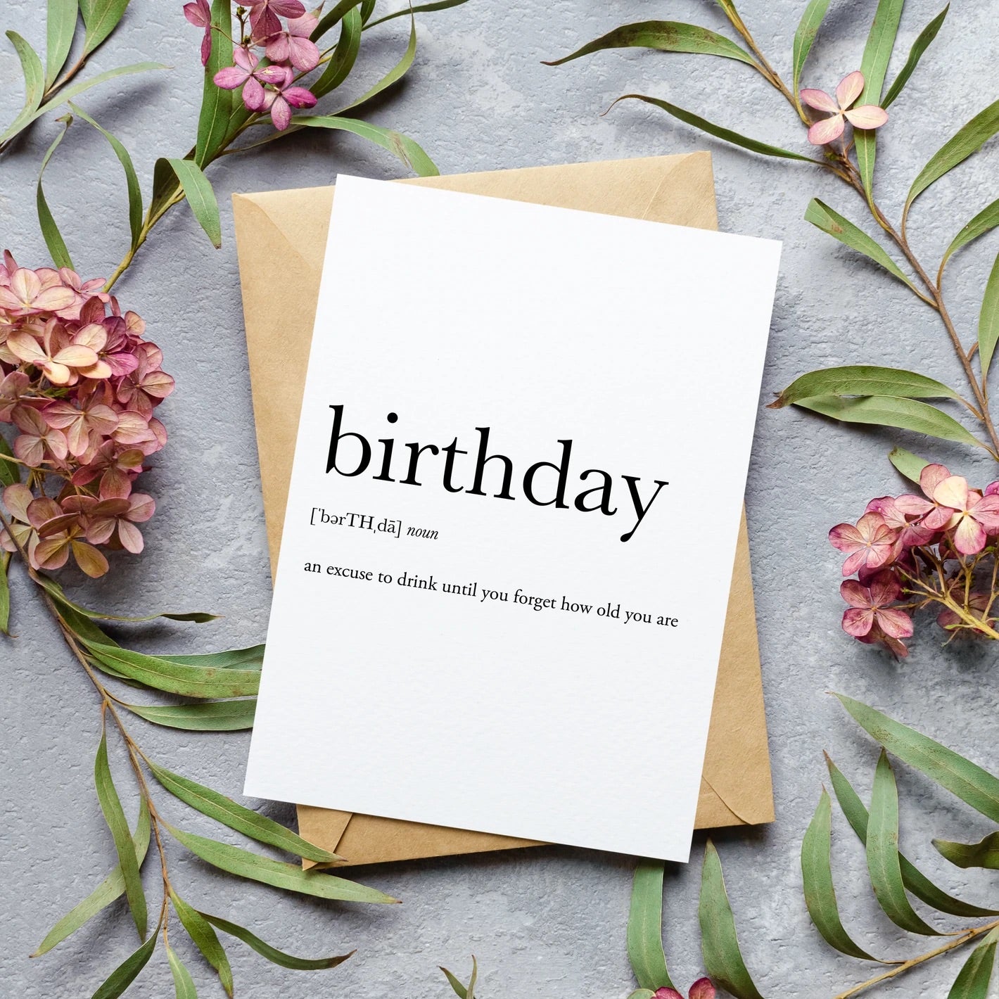 birthday noun greeting card