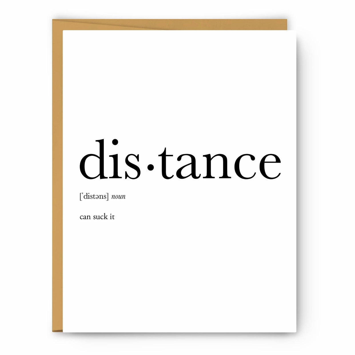 distance noun greeting card