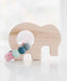 giraffe wooden and silicon baby teether