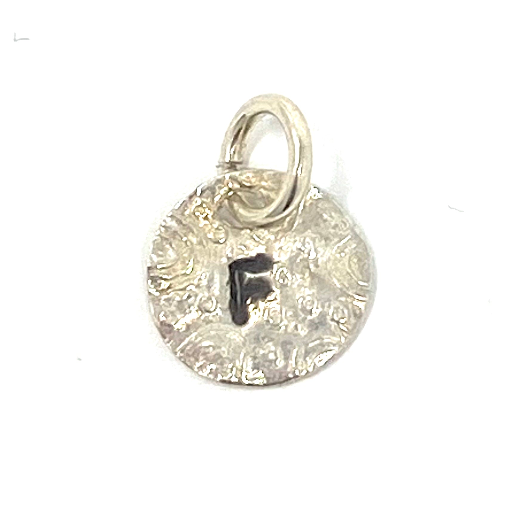 Silver Letter F Charm