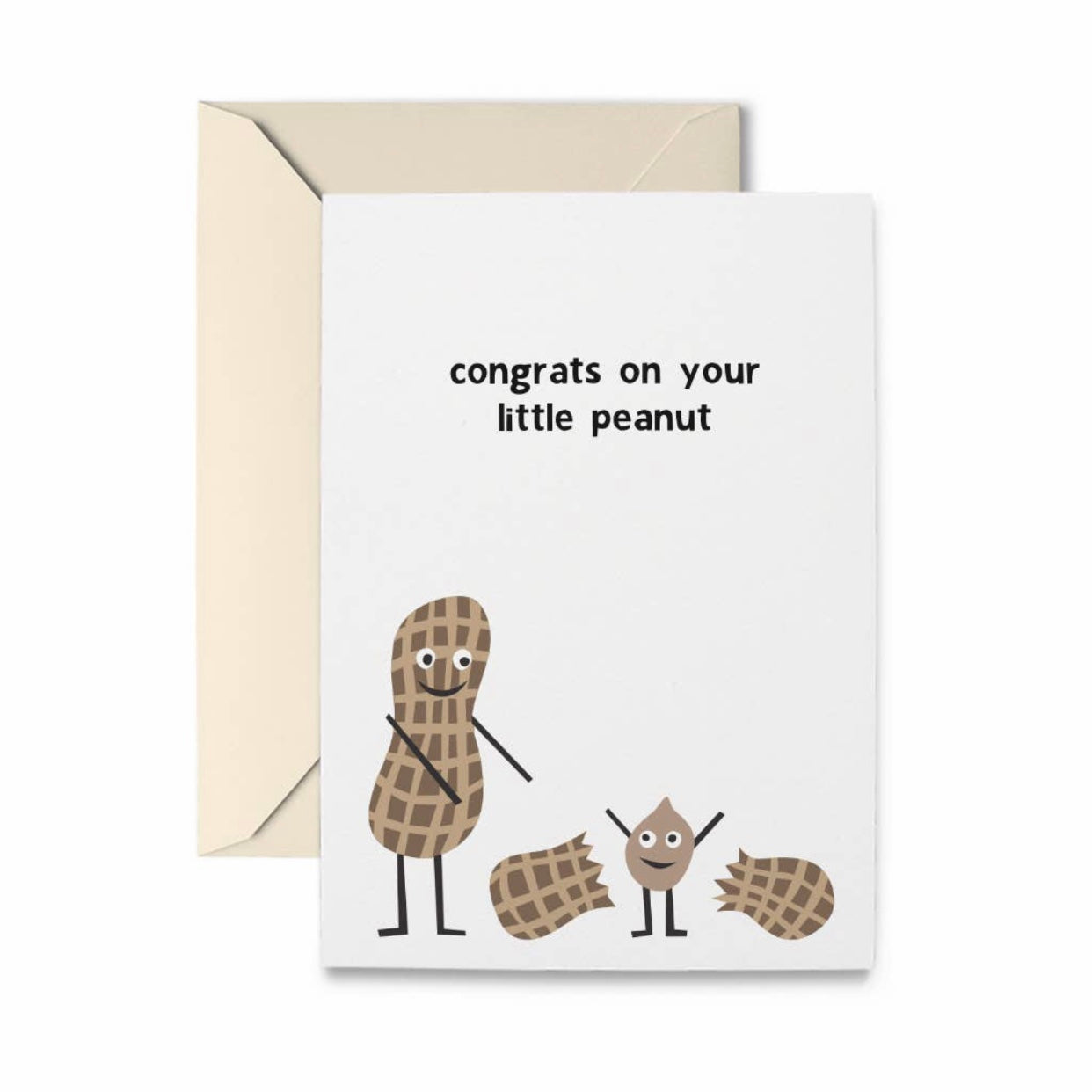 congrats on your little peanut greeting card