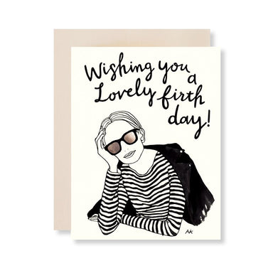 Wishing you a lovely firthday greeting card