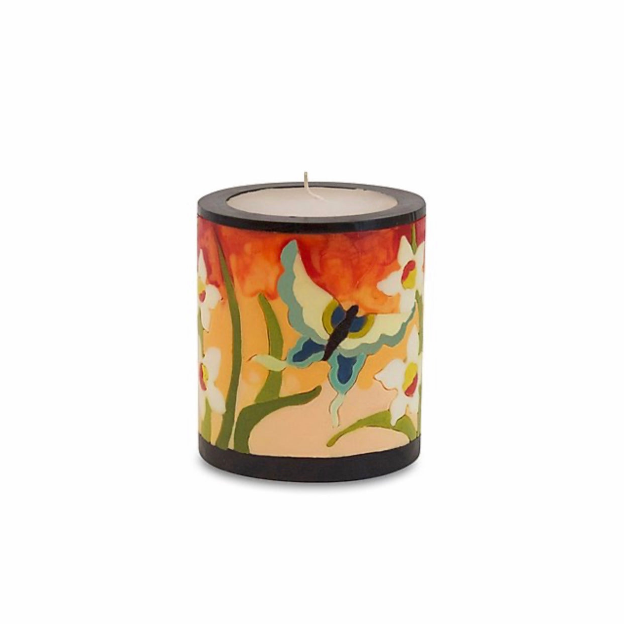 Orchid and Butterfly Candle