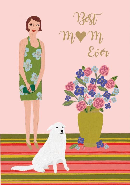 best mom ever greeting card