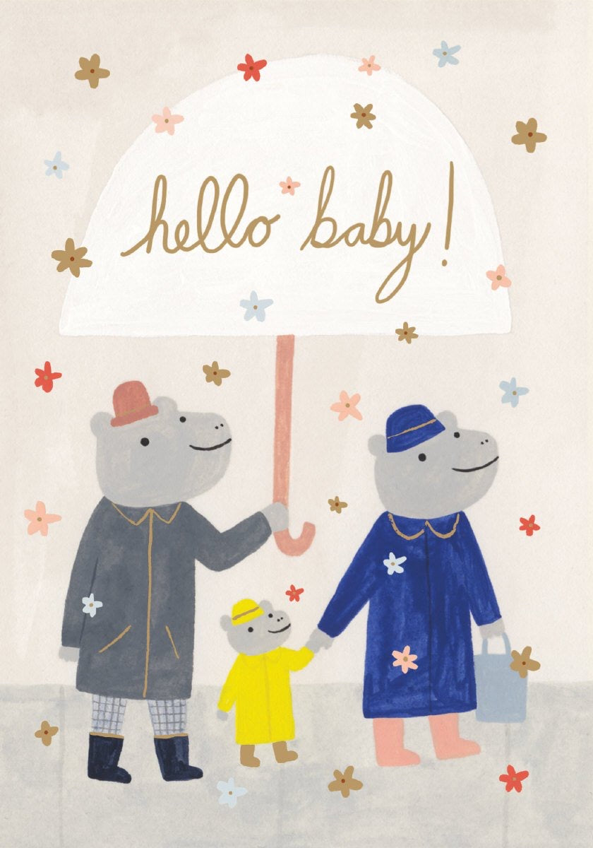 hello baby greeting card