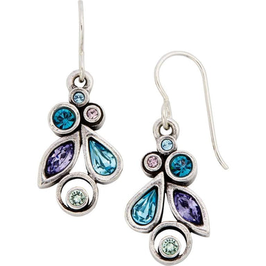 blue swarovski crystal earrings