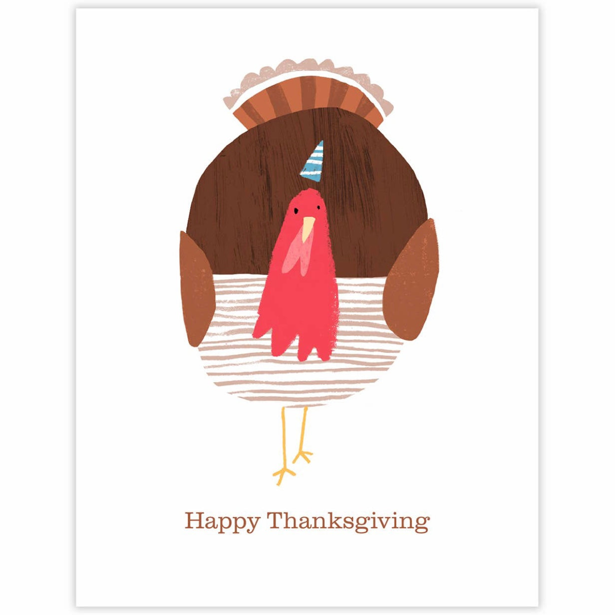 Turkey Thanksgiving greeting card