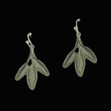 leaf wire earrings