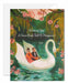 wishing you a swan boat full of happiness greeting card