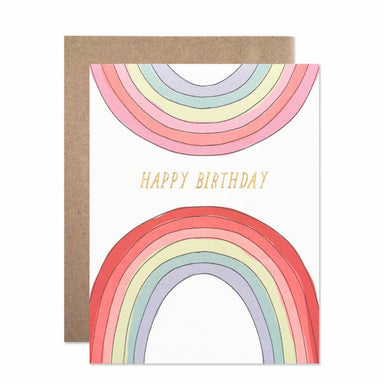 Happy Birthday rainbows greeting card