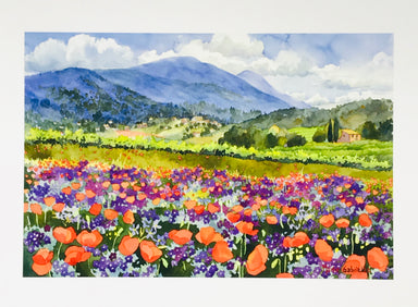 Provence poppies painting