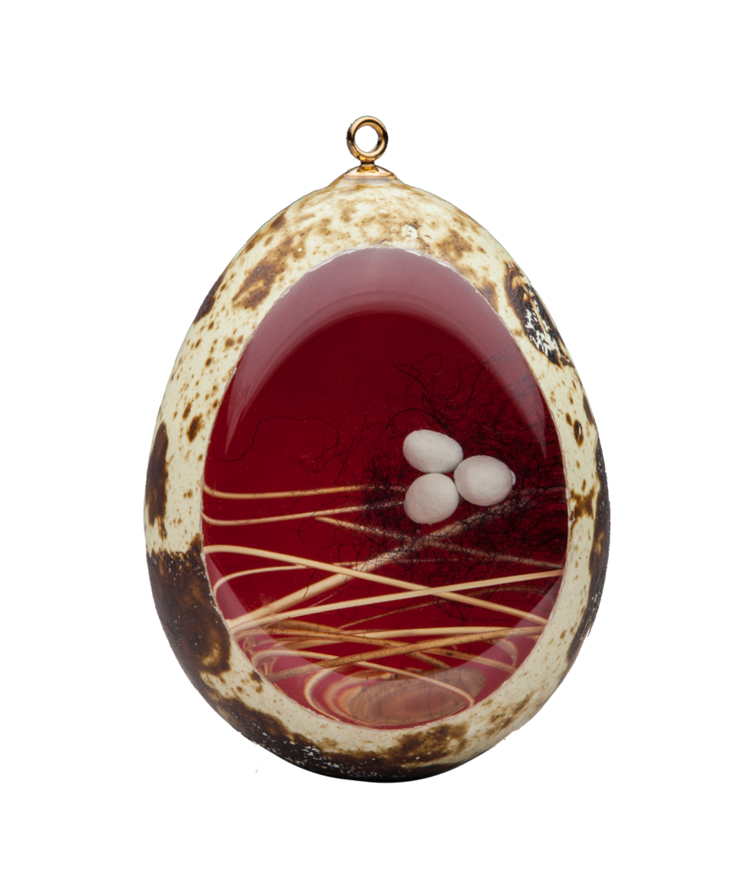 quail eggs ornament