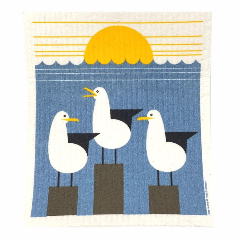 birds Swedish Dishcloth