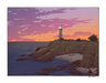 sunset Lighthouse print