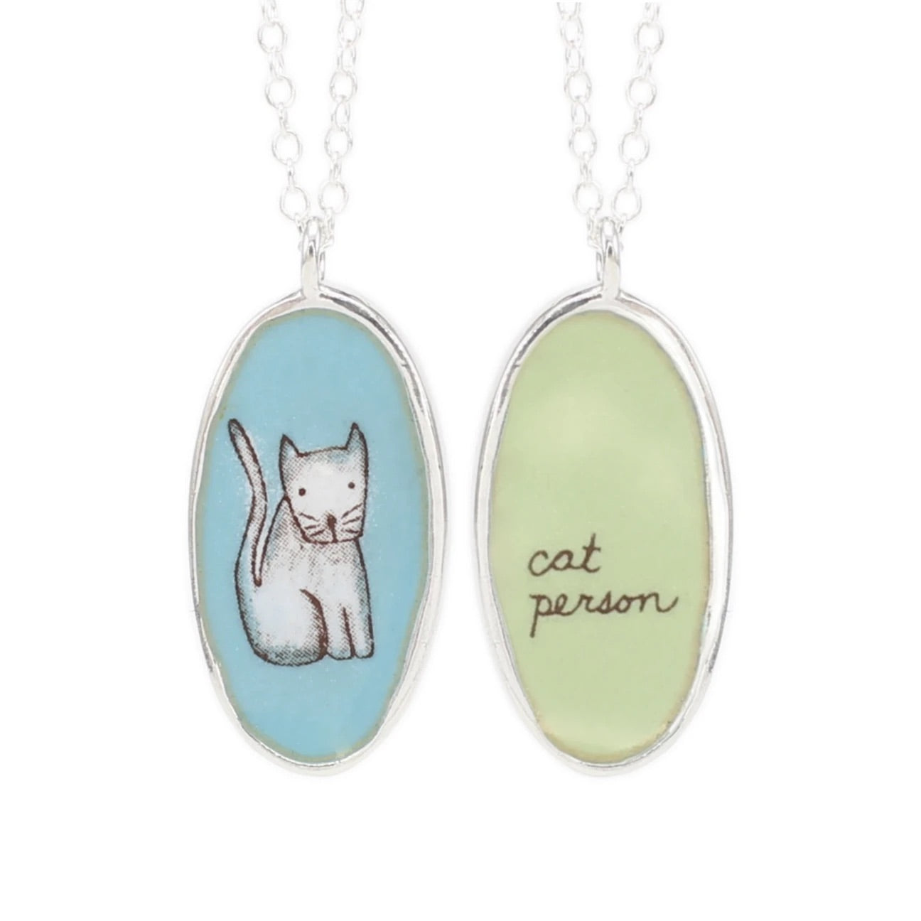 cat person necklace