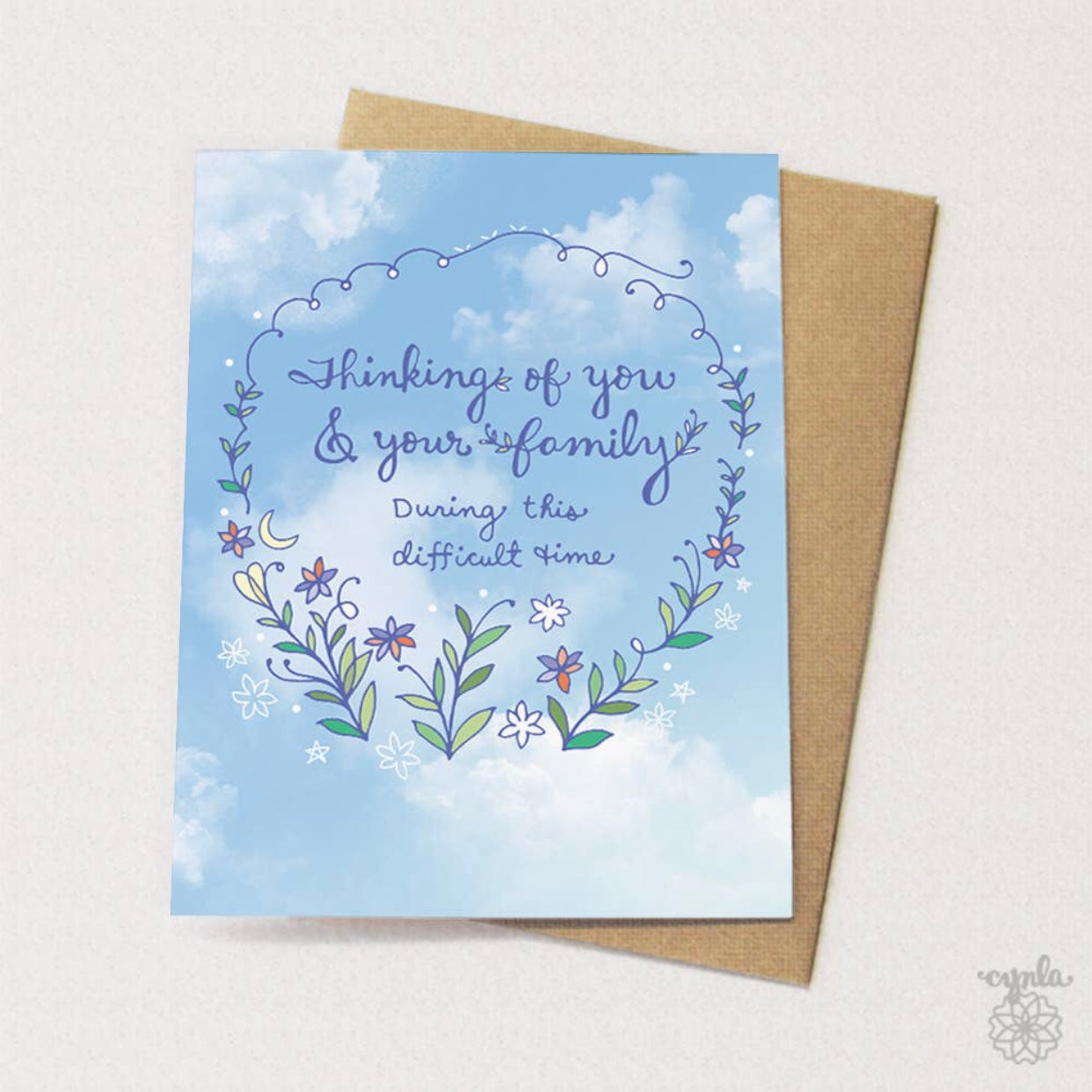 Thinking of you and your family Greeting Card