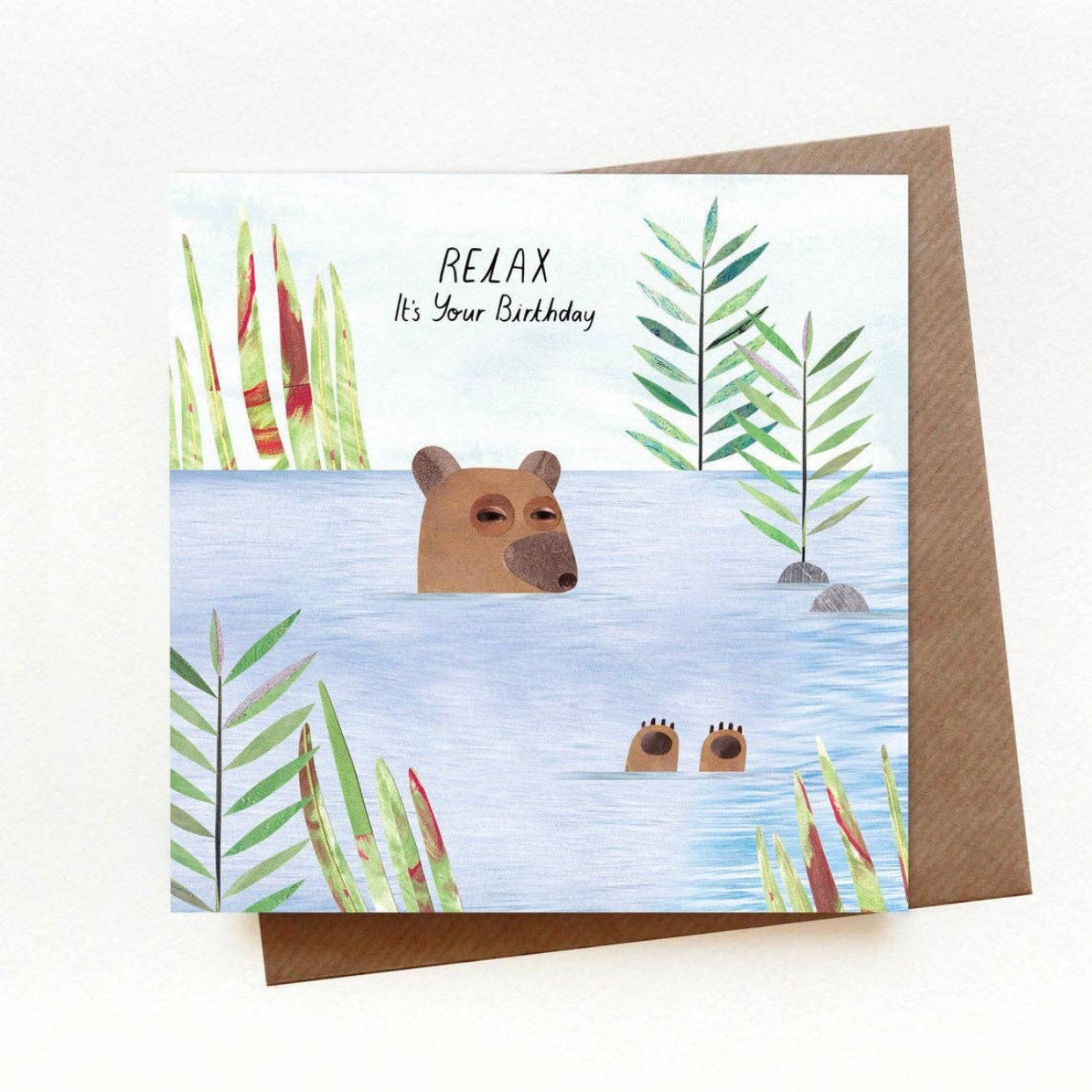 relax it's your birthday greeting card
