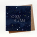 you're a star greeting card