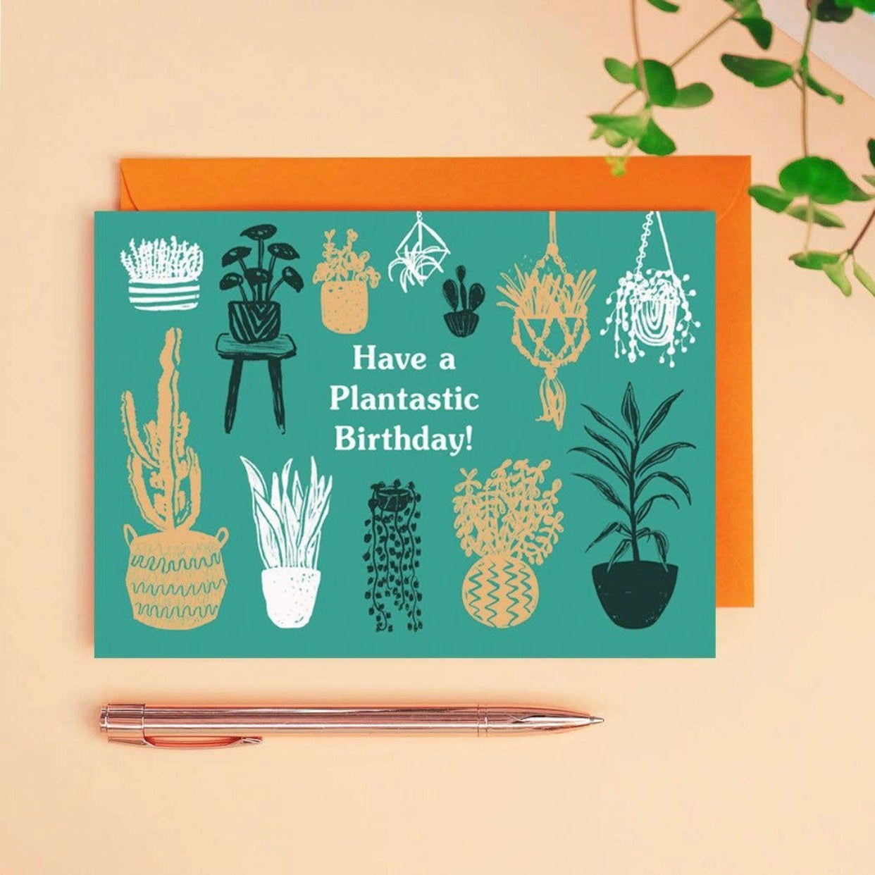 Have a plantastic birthday greeting card