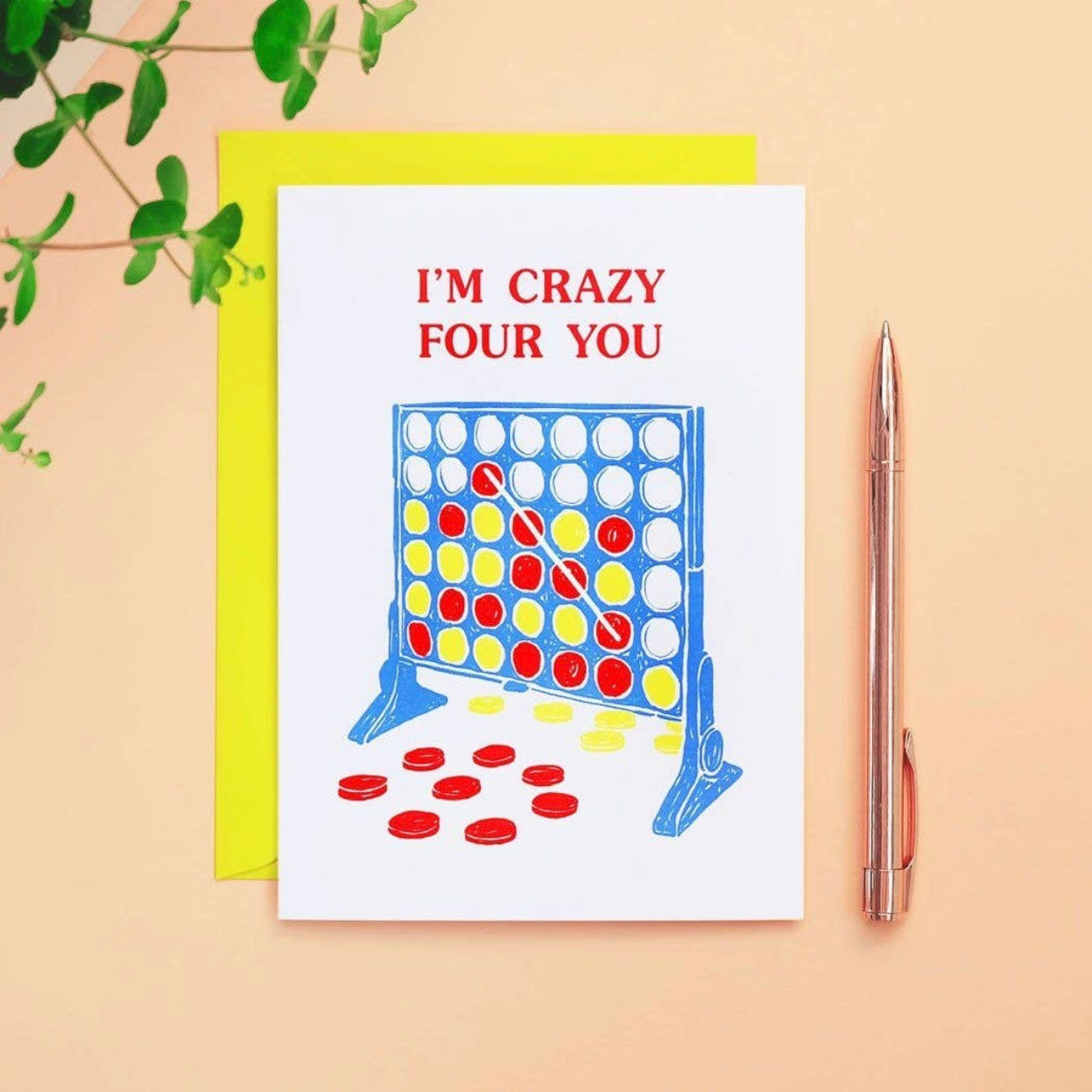 I'm crazy four you greeting card