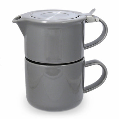 grey 14oz tea for one with infuser