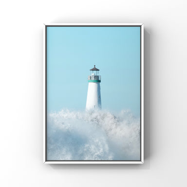 framed lighthouse image