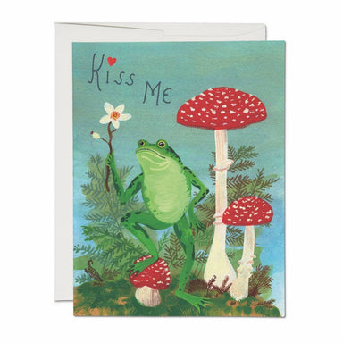 Kiss me from greeting card