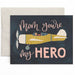 Mom you're my hero mothers day card