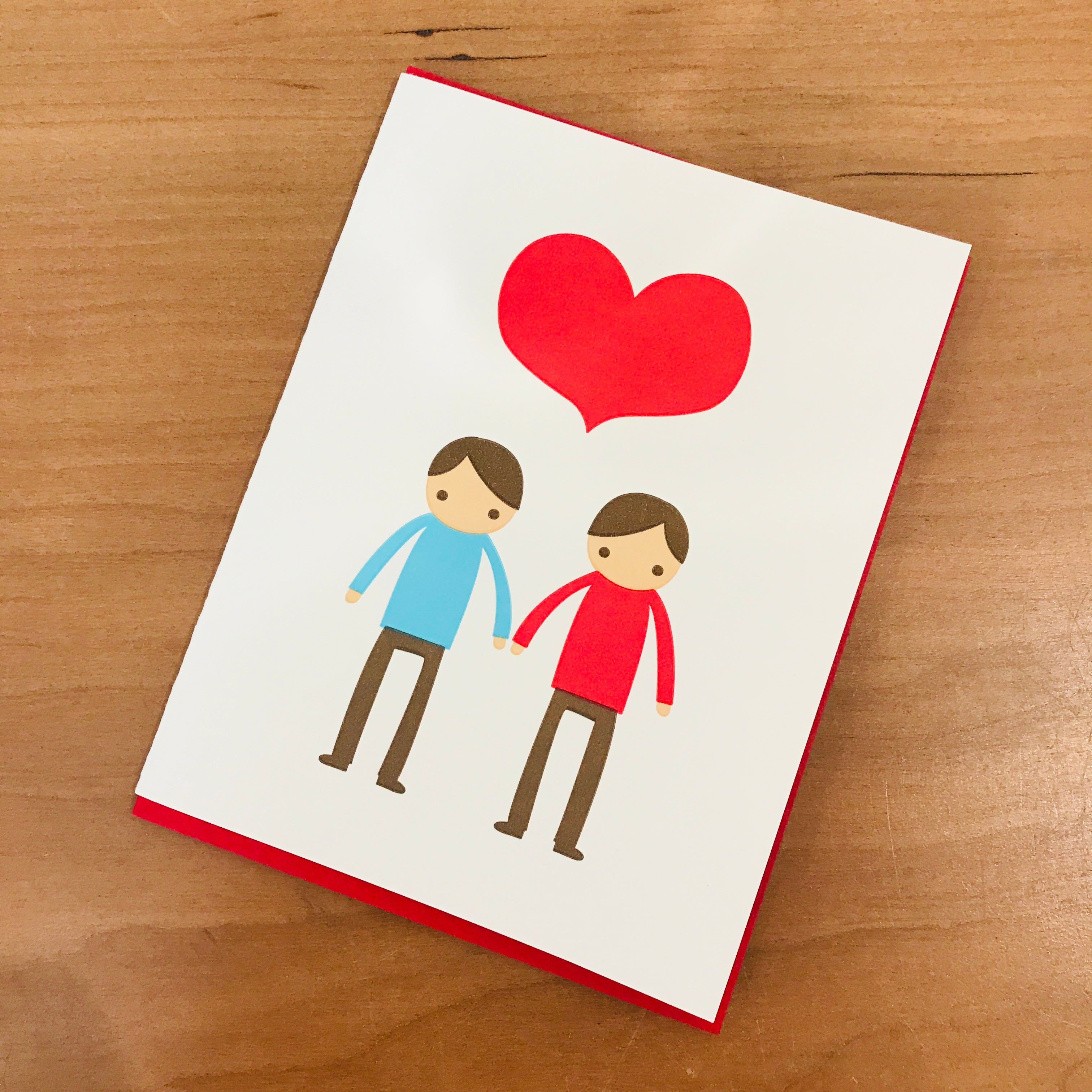 Male Valentines greeting card