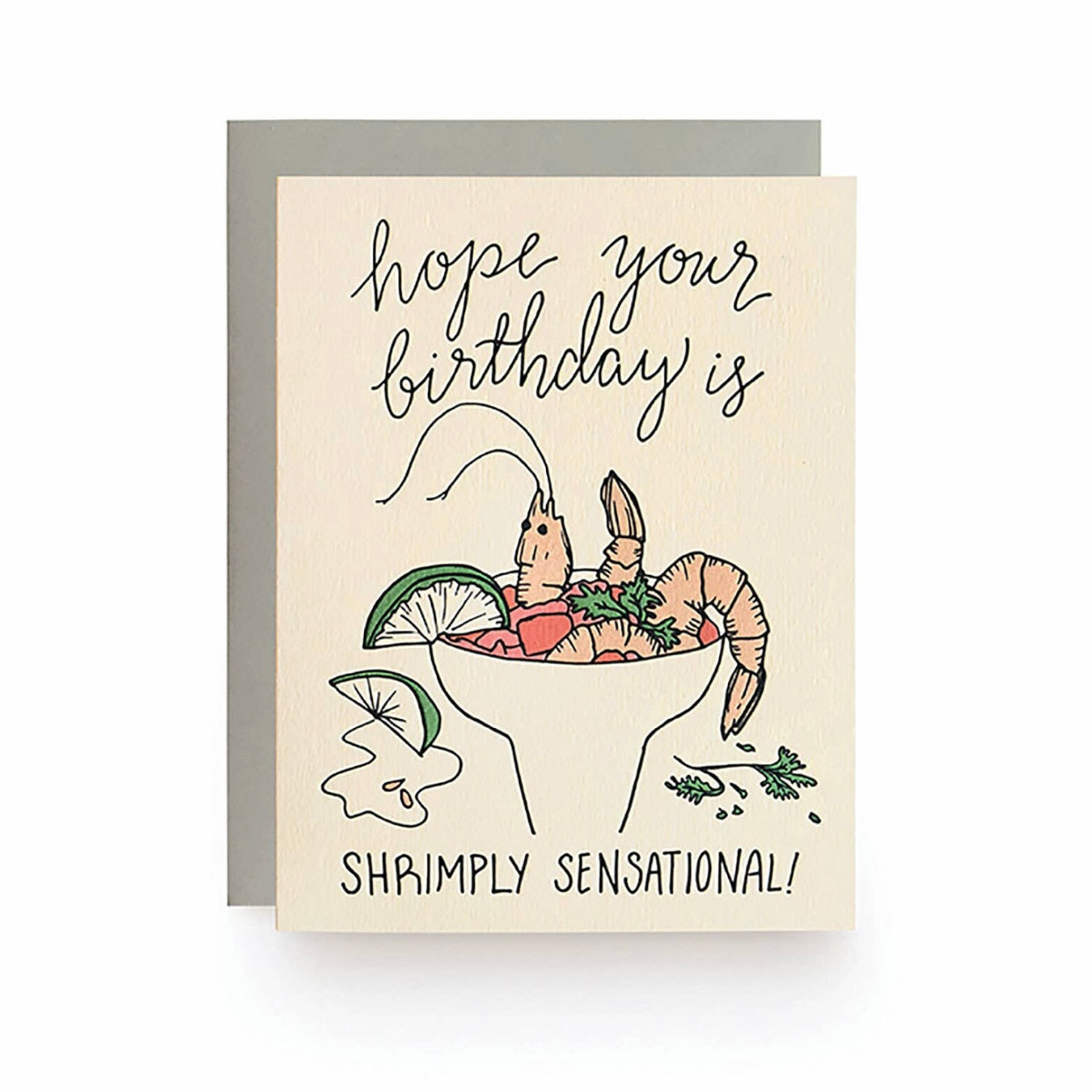 Hope your birthday is shrimply sensational greeting card