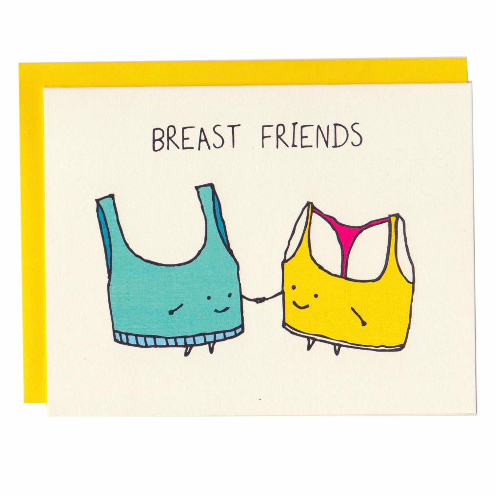 breast friends greeting card