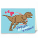 Giving you allosaurus of my heart Valentines greeting card