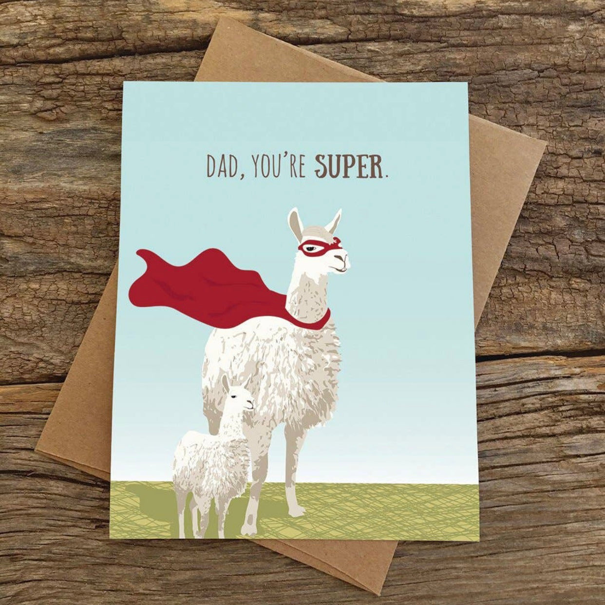 Super dad greeting card