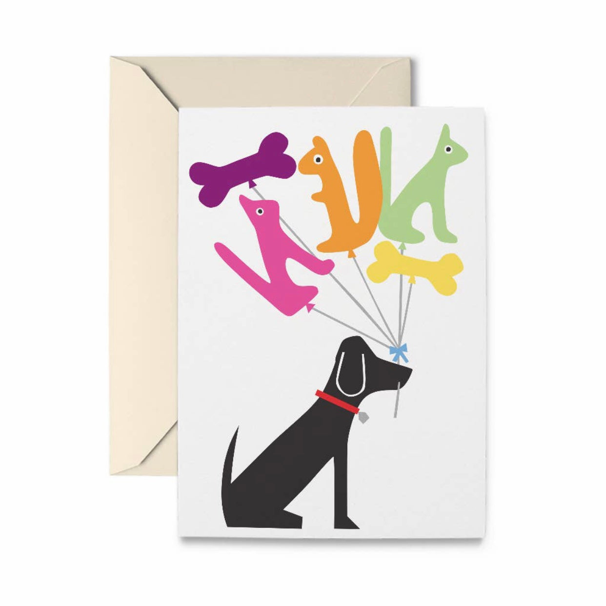 Balloon animals greeting card