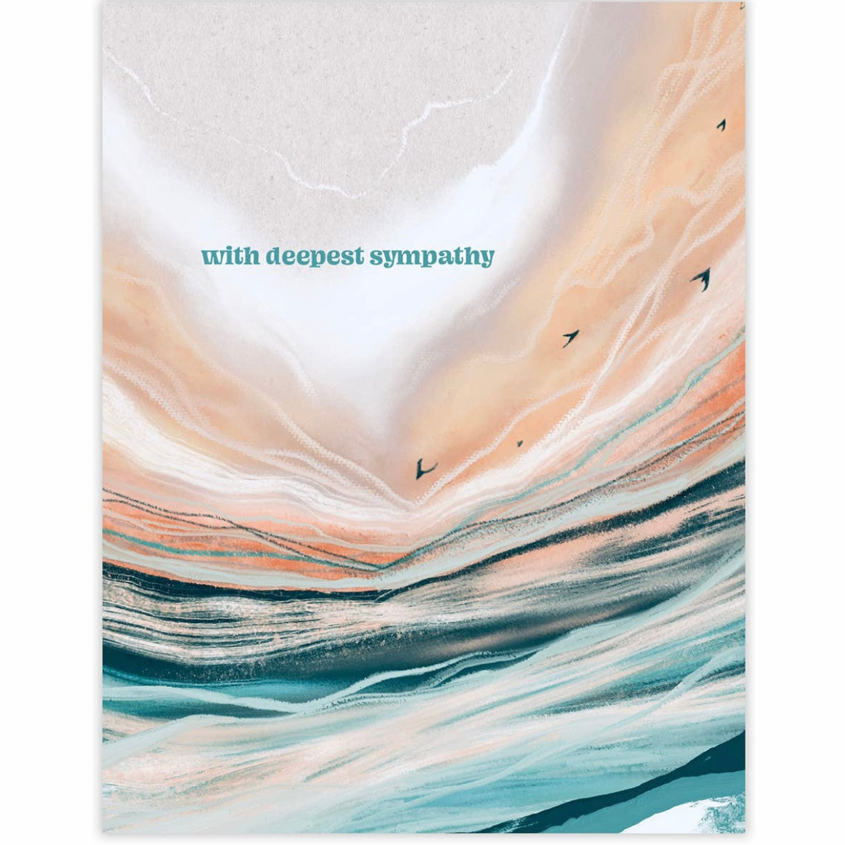 with deepest sympathy greeting card